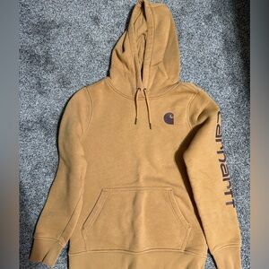 Carhartt Tan Hoodie with Logo